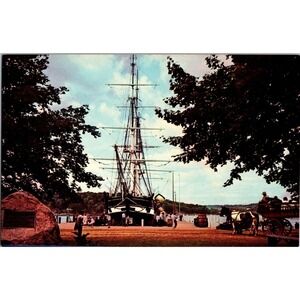 Vintage Mystic Seaport Postcard‎ - Charles W. Morgan - New London News Co.